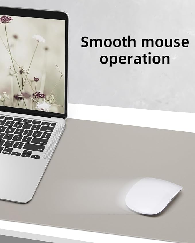 Small Leather Desk Mat, Mouse Pad, Laptop Mat, Non-Slip PU Leather Blotter - Image 4