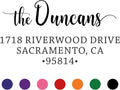 The Duncans Personalized Self-Inking Address Stamp | Envelope Return Address by 904Custom