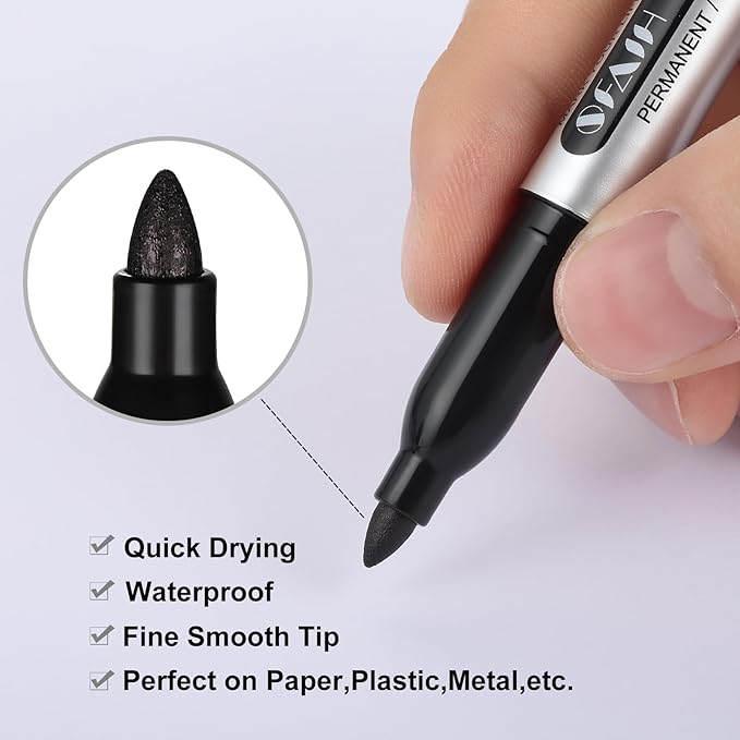 SFAIH Red Permanent Markers Bulk - Image 2