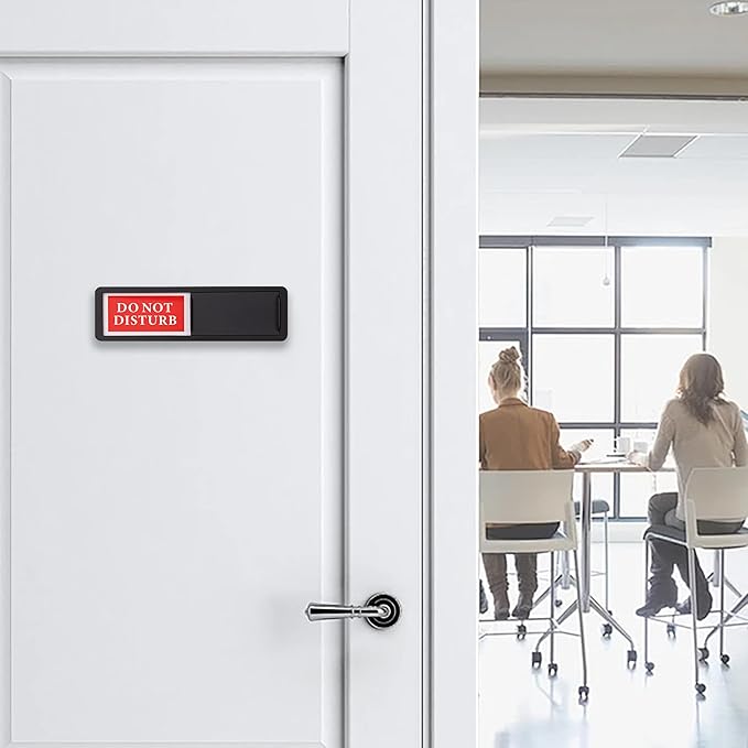 Do Not Disturb/Welcome Door Sign, Sliding Privacy Indicator Sign - Image 5