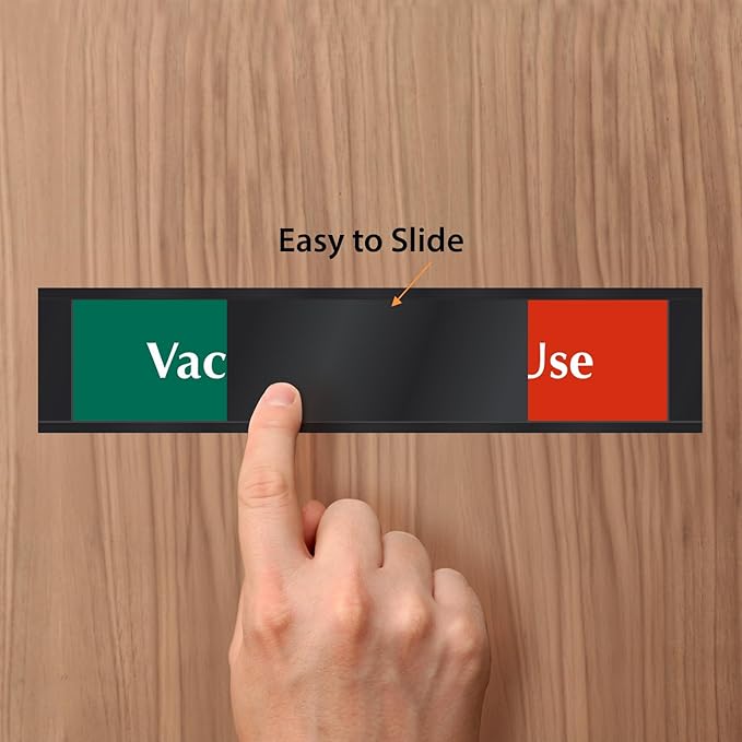 SmartSign Privacy Signs Vacant In Use Slider Door Sign - Image 5