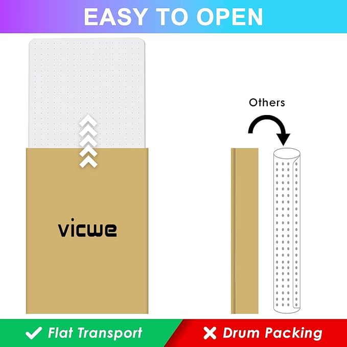 Vicwe Office Chair Mat for Carpet, 2 Pack, Easy Rolling Hard Mat for Office - Image 2