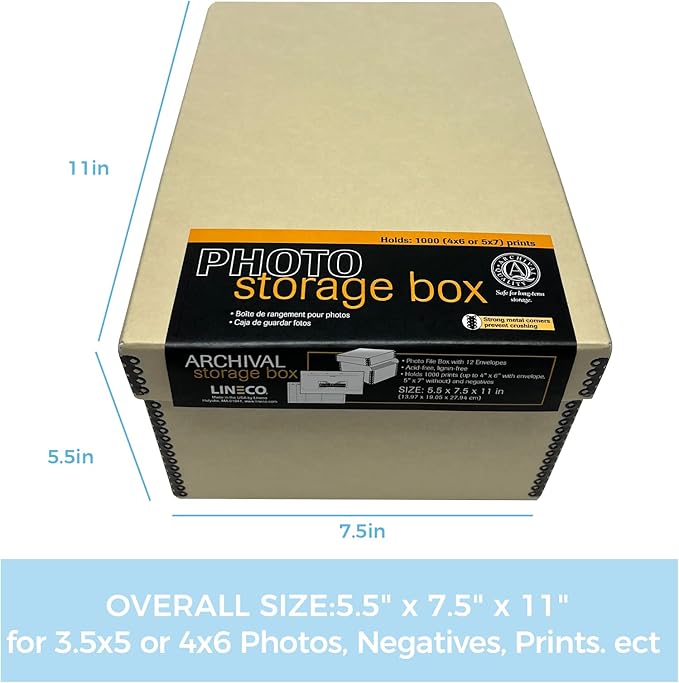 Lineco 4x6 Photo Storage Box, - Image 3
