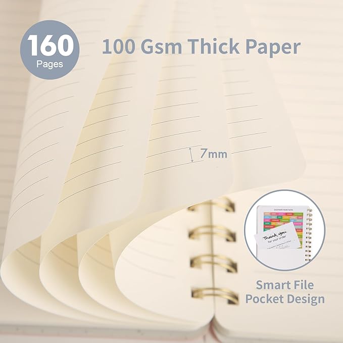 Spiral Notebook-5.75" x 8.125" College Ruled Journal - Image 4