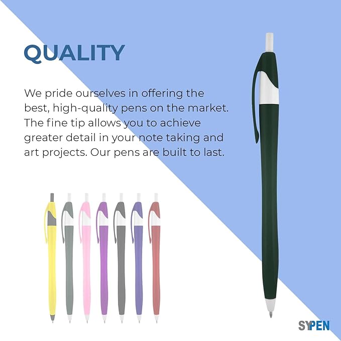 SyPen Personalized Pens With your Custom Logo or Text-500 Pack Bulk-for - Image 5