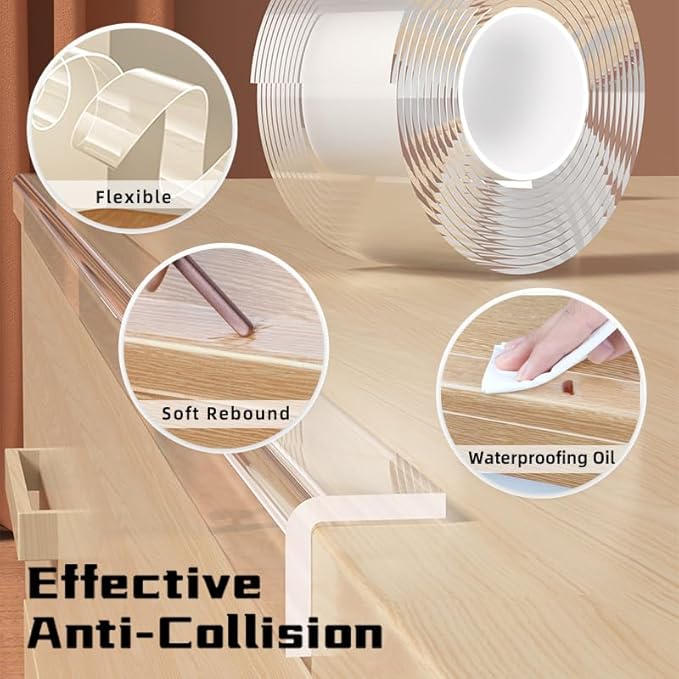 2 Rolls Clear Soft Corner Protectors - Image 3