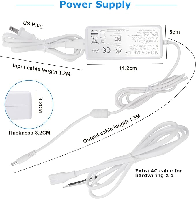 Litever Under Cabinet LED Lighting Kit, Super Bright, 31W 2000 Lumen, Plug or - Image 4
