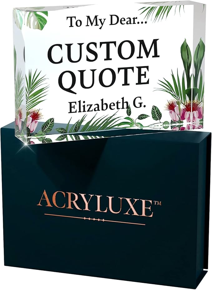 Personalized Gifts, Custom Quote Block Letter Board, Crystal-Clear Acrylic - Image 9