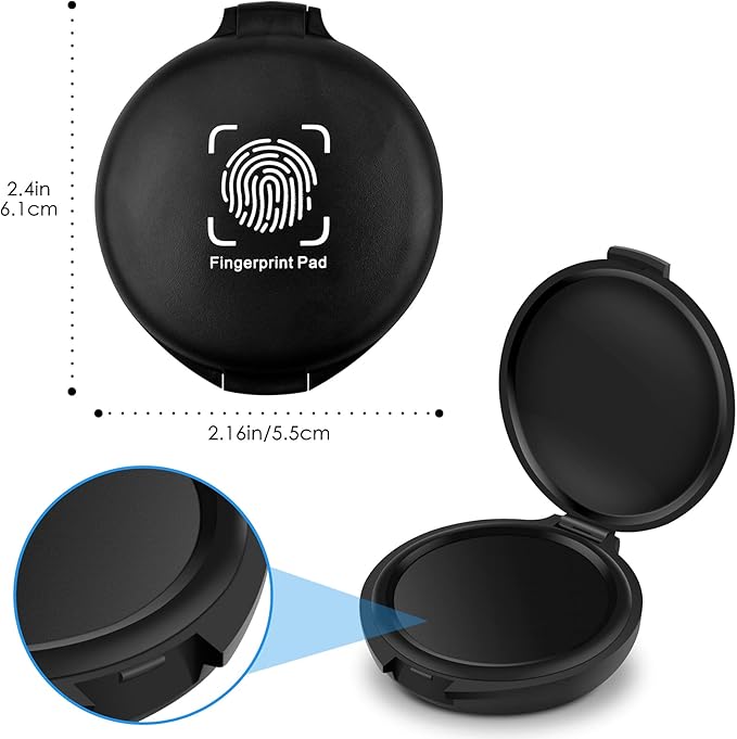 ERKOON Fingerprint Ink Pads, Thumbprint Ink Pad - Image 4
