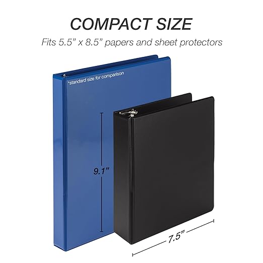Samsill Economy 2 Inch Mini 3 Ring Binder, Made in The USA, Round Ring Binder - Image 4