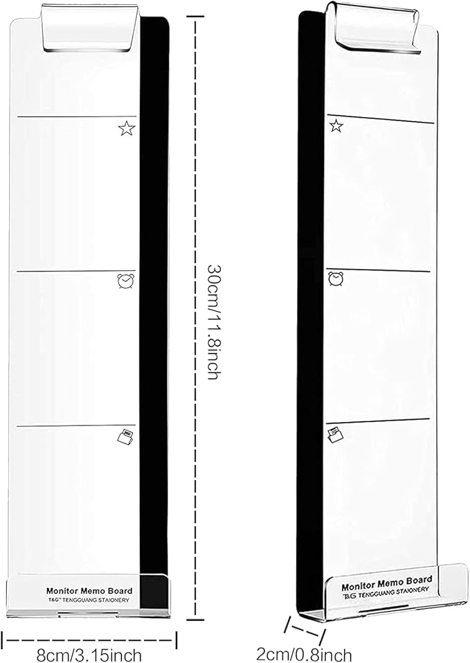 Office Desk Accessories 2pcs Multifunction Computer Monitor Memo Board - Image 3
