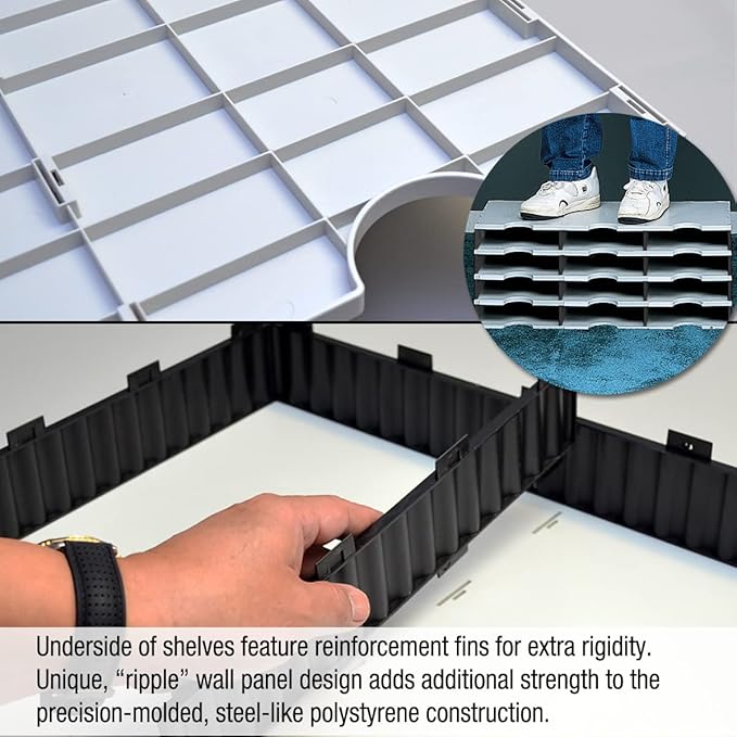Desktop Organizer 12 Letter Tray Sorter Plus Riser Storage Base & 3 Supply - Image 9