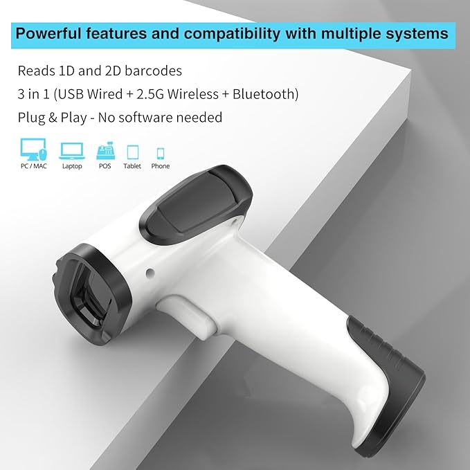 2D Handheld Wireless Barcode Scanner - Image 5