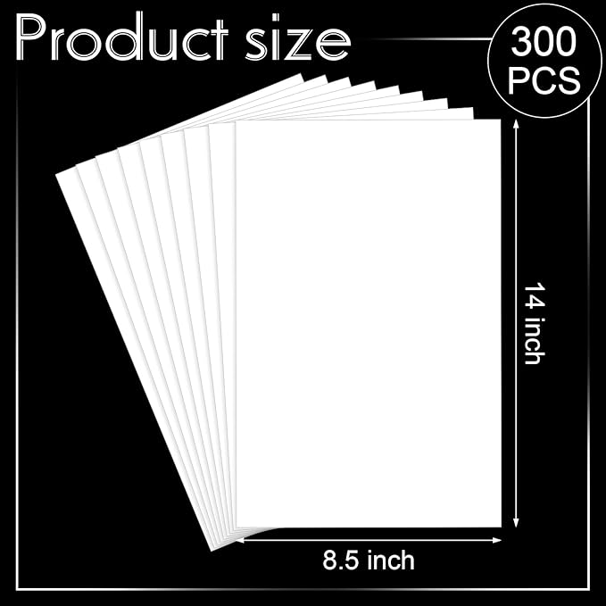 Mepase 300 Sheets Legal Size Cardstock 8.5" X 14" White Paper, 65lb Card Stock - Image 2