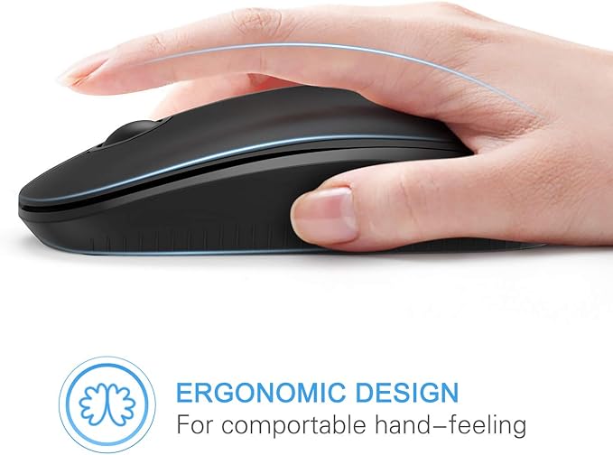 VssoPlor Wireless Mouse, 2.4G Slim Portable Computer Laptop Mouse - Image 4