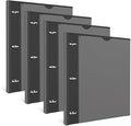 INFUN Telescoping 3 Ring Binder -4PCS-Black, Flexible Round Binder by INFUN