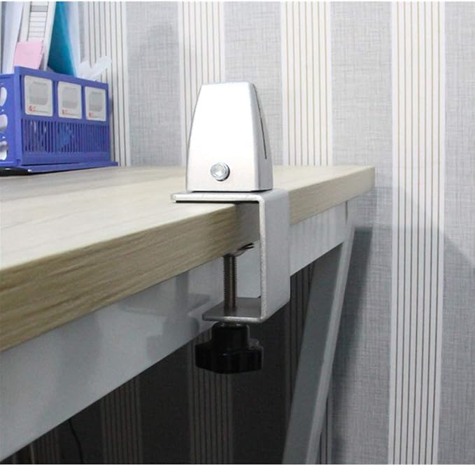 Jhanw Desk Divider Clamp For 1/8" To 0.51" Panel, Adjustable Desk Partition - Image 5