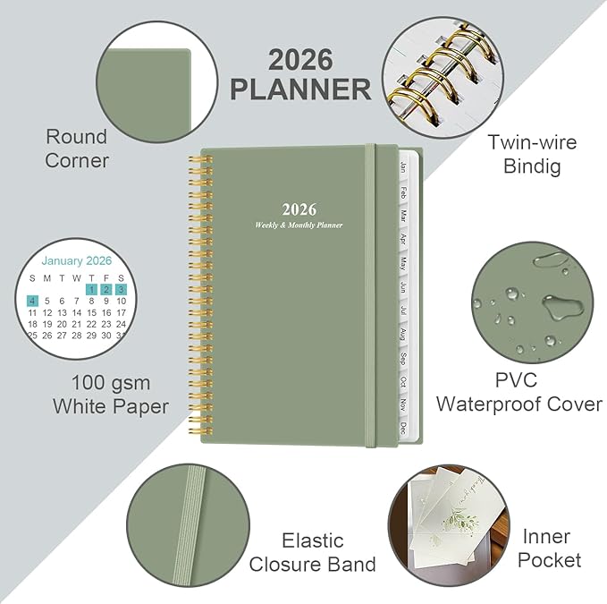 2026 Planner - Planner 2026 from January 2026 - December 2026, Weekly & Monthly - Image 2