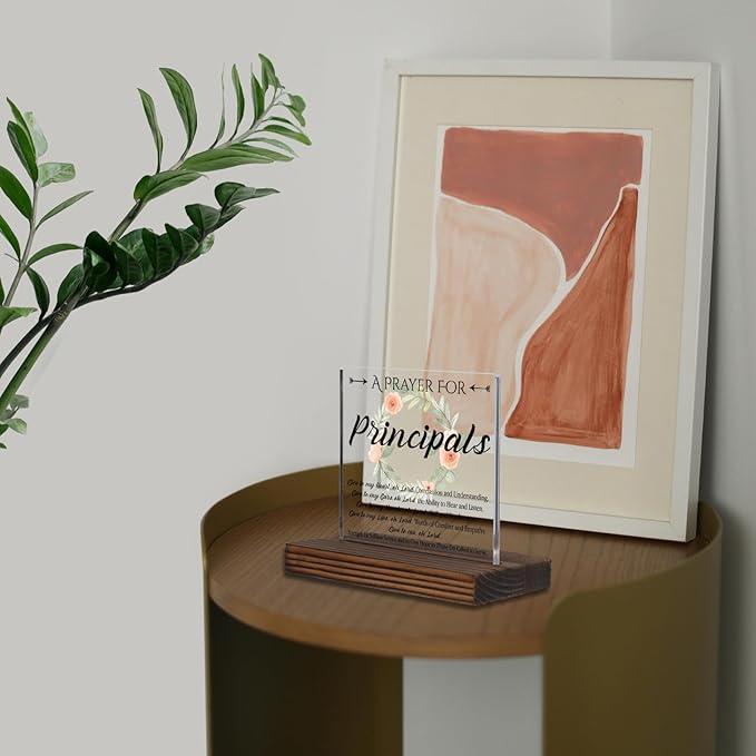 Principal Prayer Desk Sign, Inspirational Christian Gift - Image 5