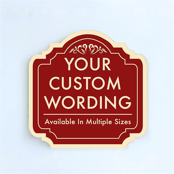 Custom Decorative Outdoor Metal Sign by SpeedyOrders