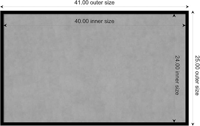 Amanti Art Black Framed Magnetic Board 25x41 Large Vision Board - Image 3