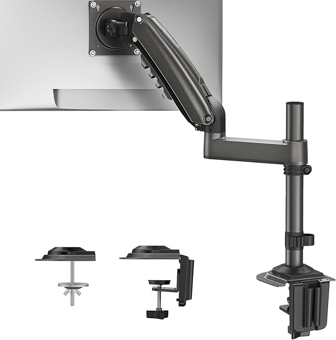 HUANUO Single Monitor Arm, Adjustable Desk Mount by HUANUO