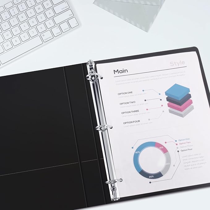 3 Ring Binder 2 Inch, ViVin Sturdy 2"-Slant D Ring Binder - Image 7