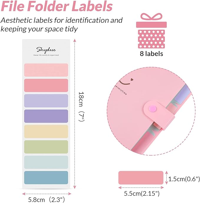 SKYDUE 4 Packs Expanding File Folder - Image 5