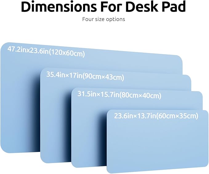 YSAGi Leather Desk Protector, Office Mat, Large Mouse Mat, Non-Slip PU Leather - Image 8