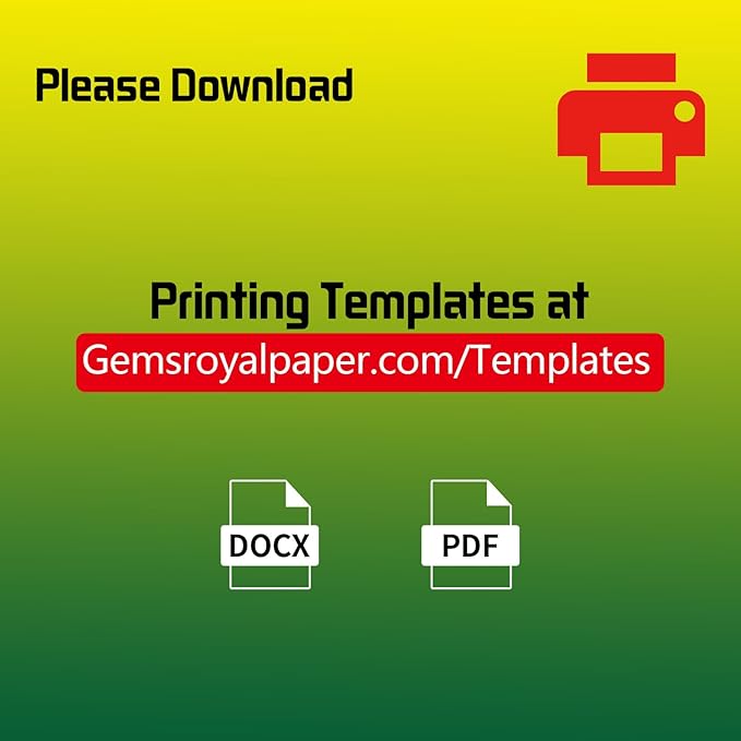 Gemsroyal Colored Full Sheet Shipping Labels Printable, 8.5"×11" Full Page - Image 4