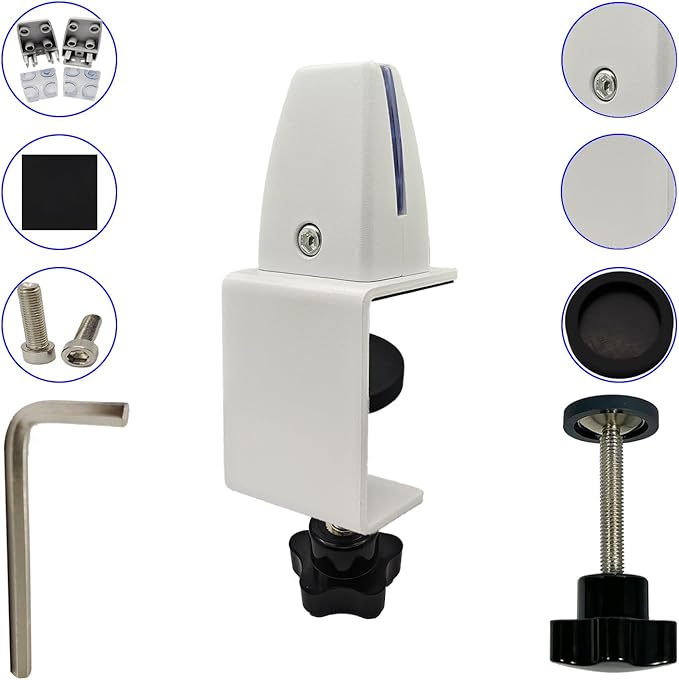 Jhanw Divider Clamp For 1/8" To 0.51" Panel, Adjustable Partition Clamp For - Image 5