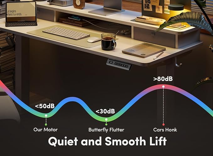 FEZIBO 48 x 24 Inch Height Adjustable Electric Standing Desk - Image 7