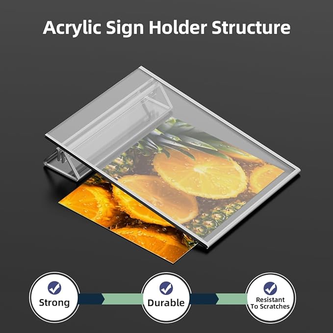 PPH-Sisy Clear Acrylic Sign Holder 5X7 - Image 4