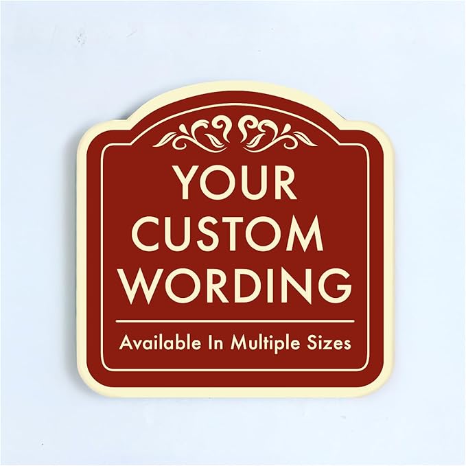 Custom Decorative Metal Outdoor Sign by SpeedyOrders