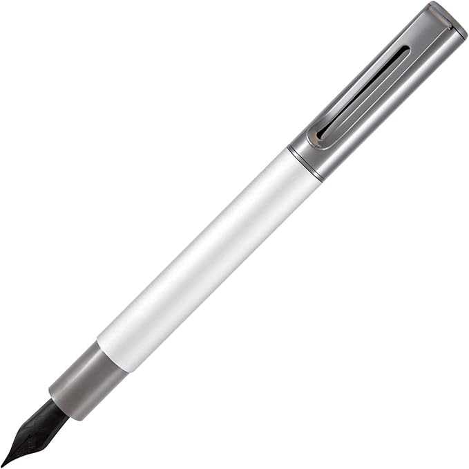 Monteverde USA Ritma Fountain Pen in Silver – Stub Nib, Calligraphy JoWo by Monteverde