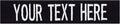 Custom Uniform Name Tapes Solid Colors. Black Webbing, 3.5 Inch Sew on by NORTHERNSAFARI