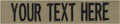 Custom Uniform Name Tapes Solid Colors. Coyote Tan Fabric, 5 Inch Hook Fastener by NORTHERNSAFARI