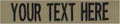 Custom Uniform Name Tapes Solid Colors. Coyote Tan Fabric, 5 Inch Sew on by NORTHERNSAFARI