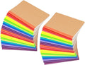 Zegrox A5 Notebook Bulk, 48 pack Kraft Cover College ruled Travel Journals by Zegrox