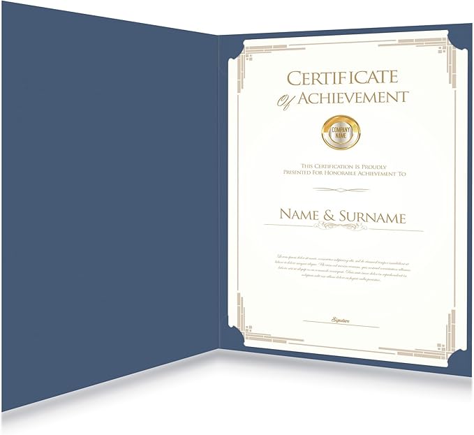 HAUTOCO 10 Pack Certificate Holders, Document Award Covers Certificate Folders - Image 7