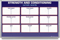 Strength and Conditioning Whiteboard 60" x 40" by CreativeSafetySupply