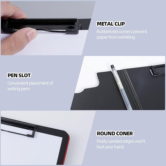 FRETONBA Clipboard Folder, 360 Degree Foldable Binder Clipboards - Image 3