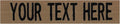 Custom Uniform Name Tapes Solid Colors. Coyote Brown Fabric, 5 Inch Hook by NORTHERNSAFARI