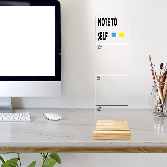 Monitor Memo Board Computer Monitor Memo Board Note To Self Sign Acrylic - Image 3
