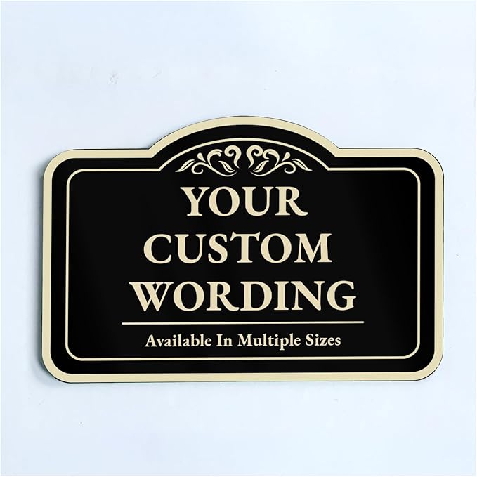 Custom Decorative Outdoor Metal Signs, Customized Driveway Signs, Waterproof by SpeedyOrders