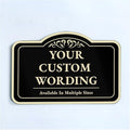 Custom Decorative Outdoor Metal Signs, Customized Driveway Signs, Waterproof by SpeedyOrders