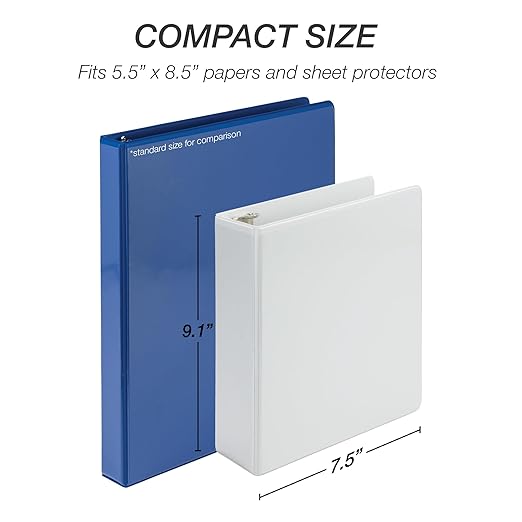 Samsill Economy 2 Inch Mini 3 Ring Binder, Made in The USA, Round Ring Binder - Image 5