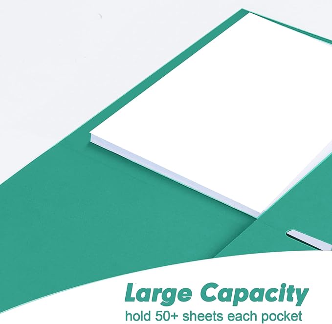 Two Pocket Folders, RAZCC 125 Pack 2 Pocket Folders Fit Letter Size Paper - Image 5