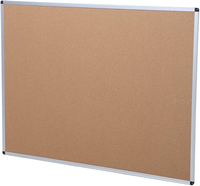 VIZ-PRO Large Cork Bulletin Board, 60 X 48 Inches, Wall-Mounted Corkboard - Image 4