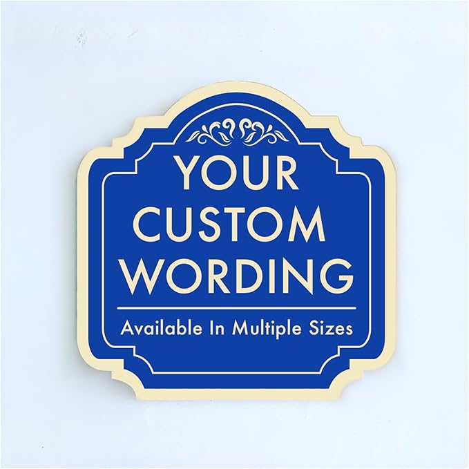 Custom Decorative Outdoor Metal Signs by SpeedyOrders